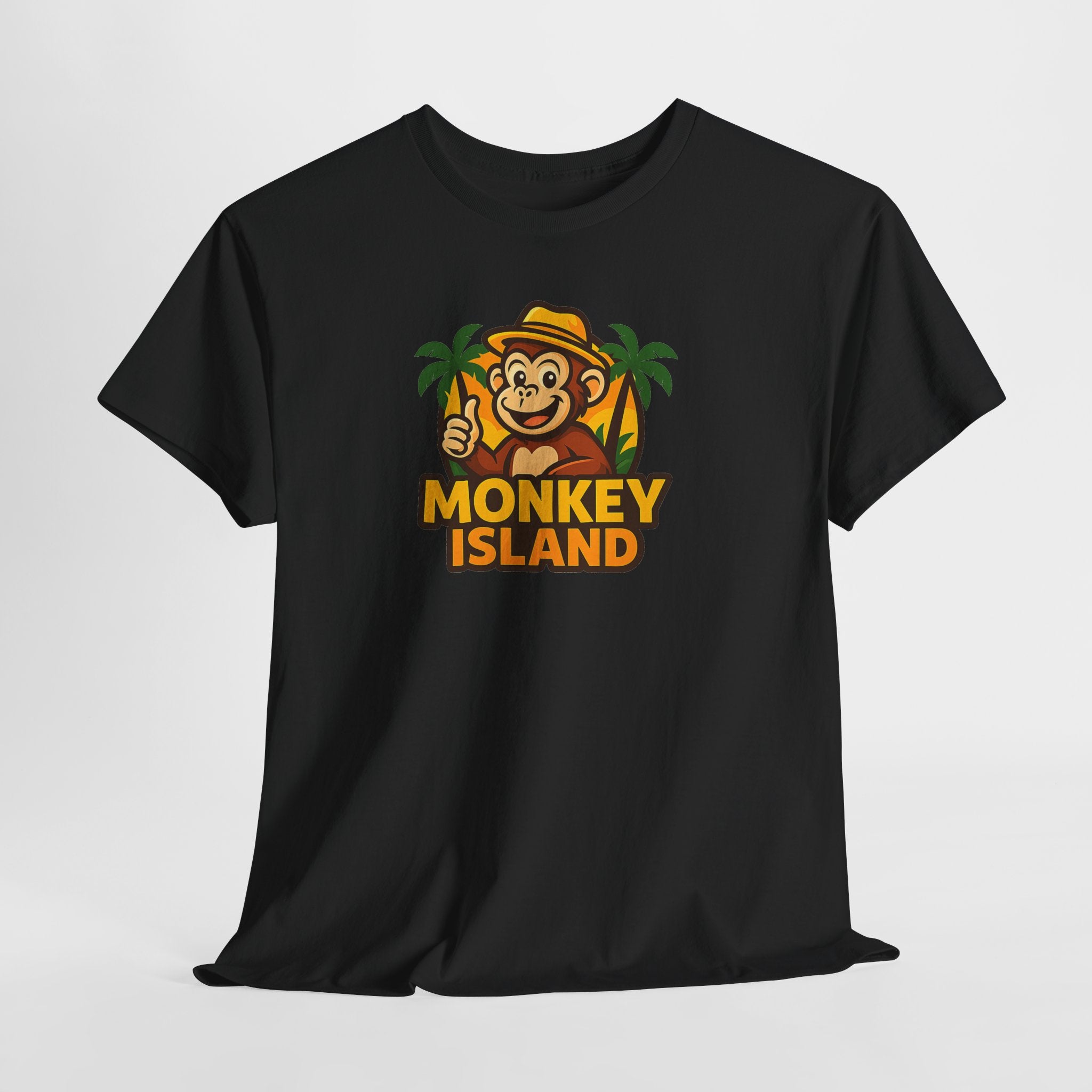 Monkey Island T-Shirt — Cute Tropical Monkey Logo Tee