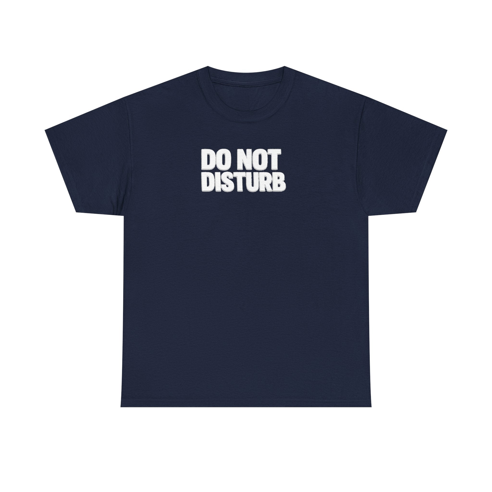 Do Not Disturb Tee — Black Graphic Statement T-Shirt