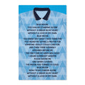 Manchester City Retro Shirt Blue Moon Lyrics Tea Towel — Waffle Weave Double-Sided Kitchen Towel