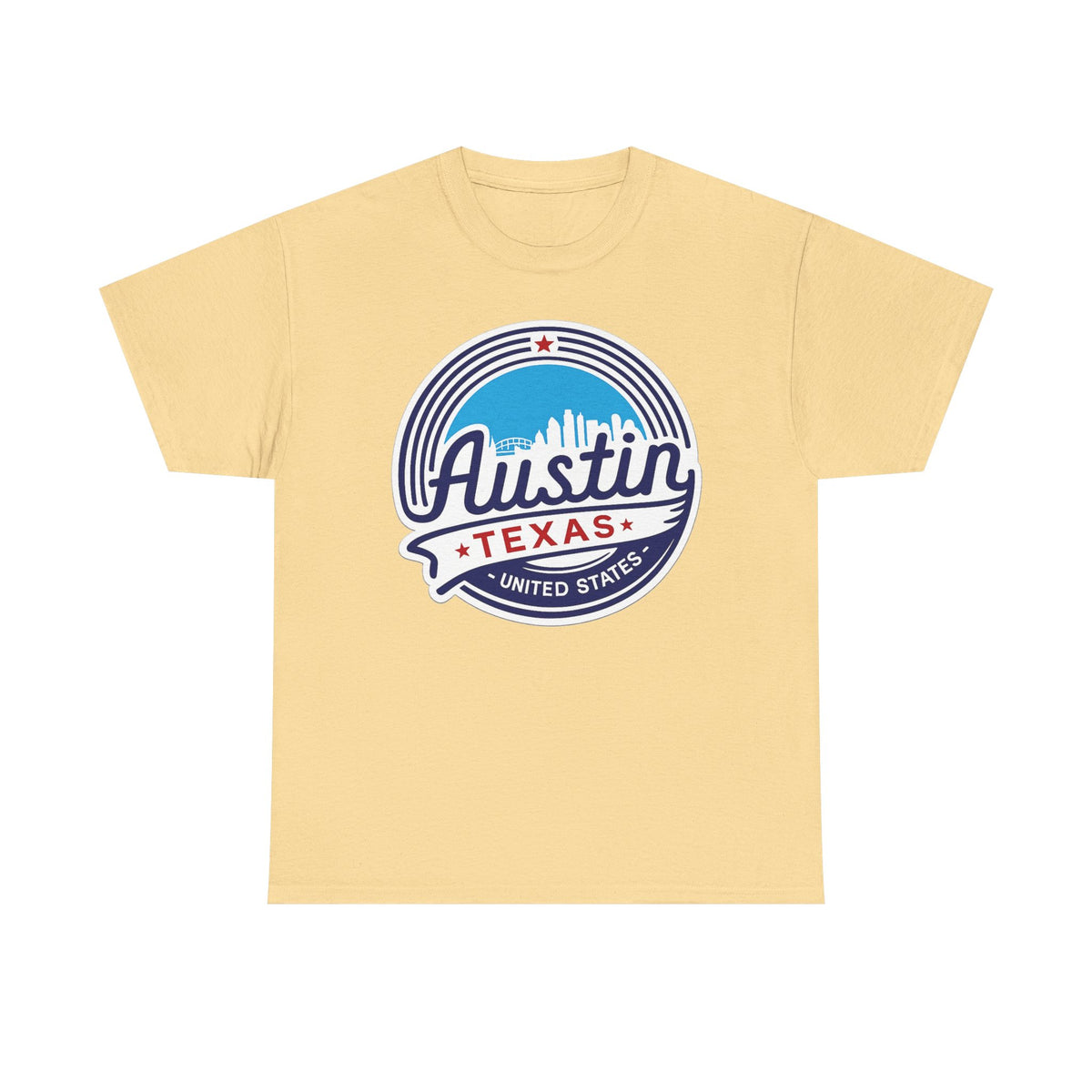 Austin Texas Retro Skyline T-Shirt — Vintage City Pride Tee
