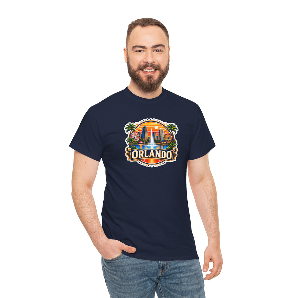 Orlando Sunset Logo Cotton T-Shirt
