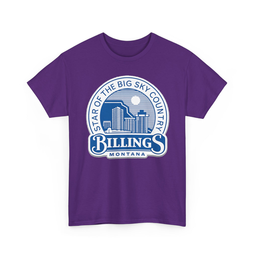 Billings Montana Tee — "Star of the Big Sky Country" Retro City Skyline T-Shirt