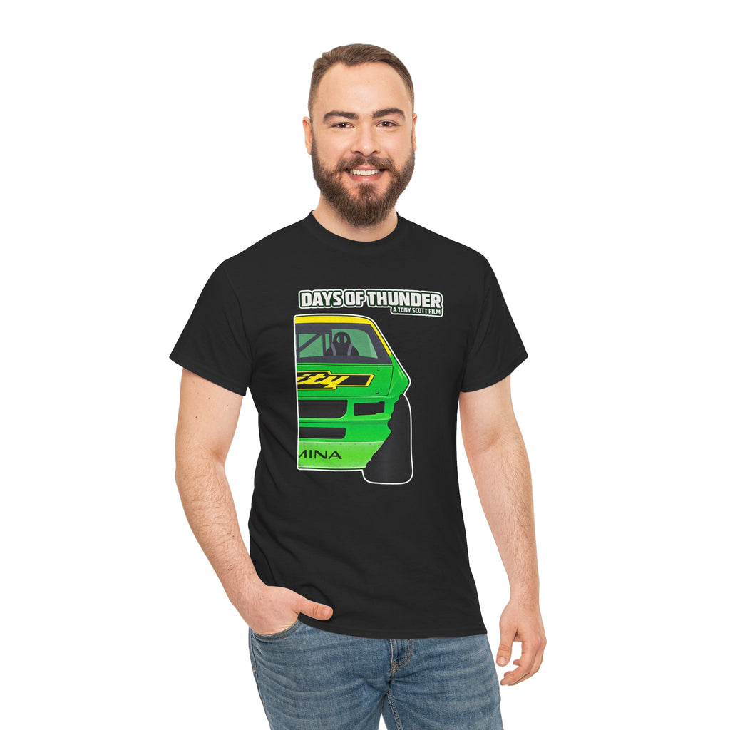 Days of Thunder Racing Car T‑Shirt — Retro Green Muscle Car Tee