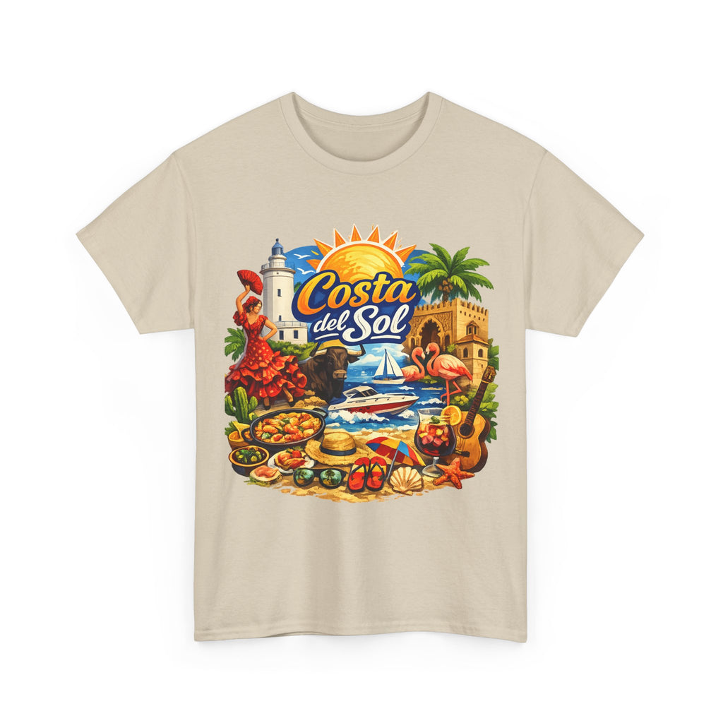 Costa del Sol Beach T-Shirt — Vintage Tropical Vacation Tee