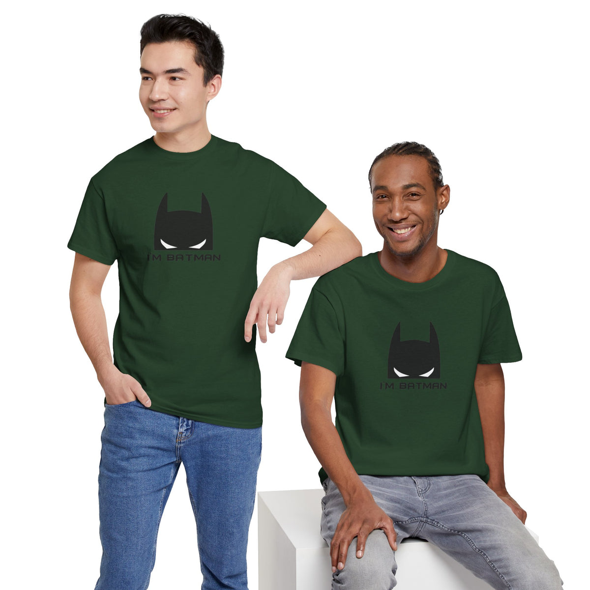 I'm Batman Graphic Tee — Funny Superhero Mask T-Shirt