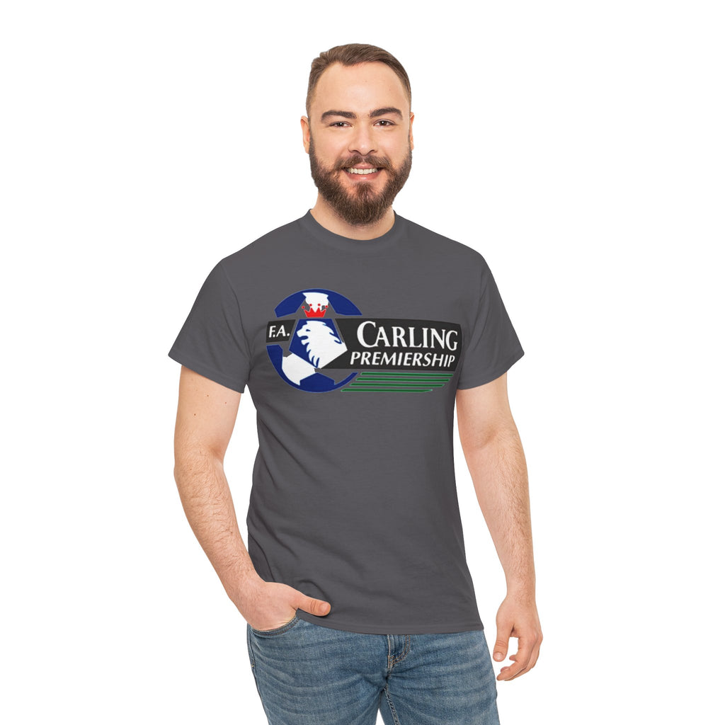 Carling Premiership Soccer Logo Tee — Vintage Football T‑Shirt
