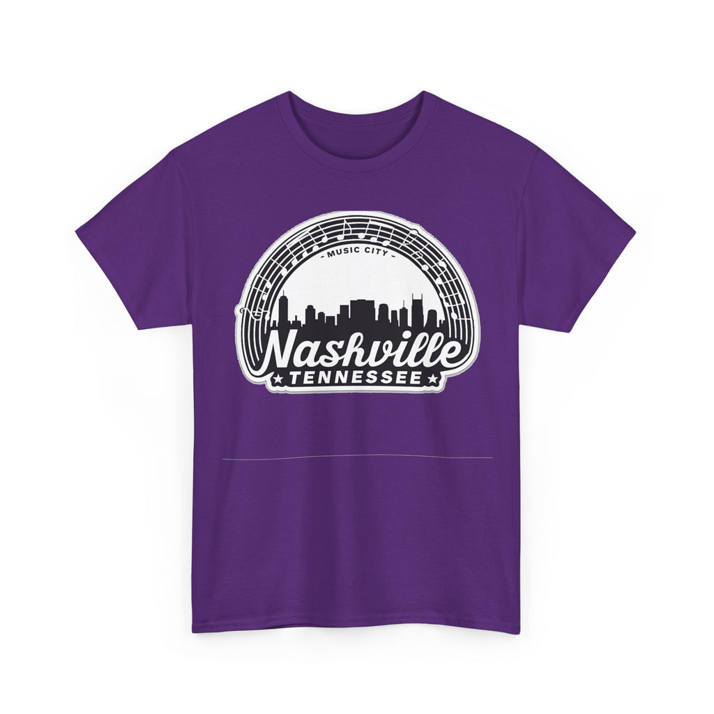 Nashville Tennessee Skyline Tee — Retro Music City Graphic Shirt