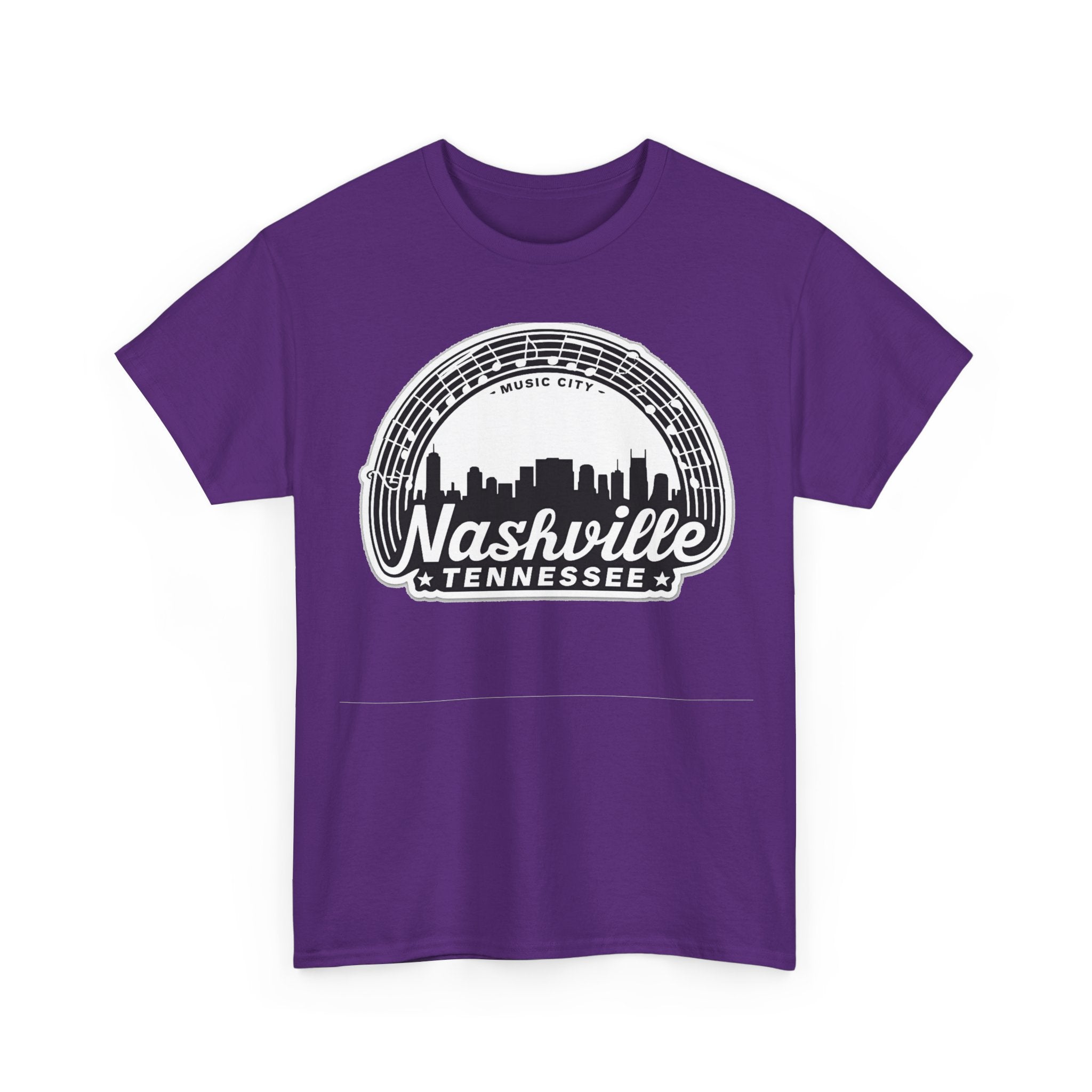 Nashville Tennessee Skyline Tee — Retro Music City Graphic Shirt