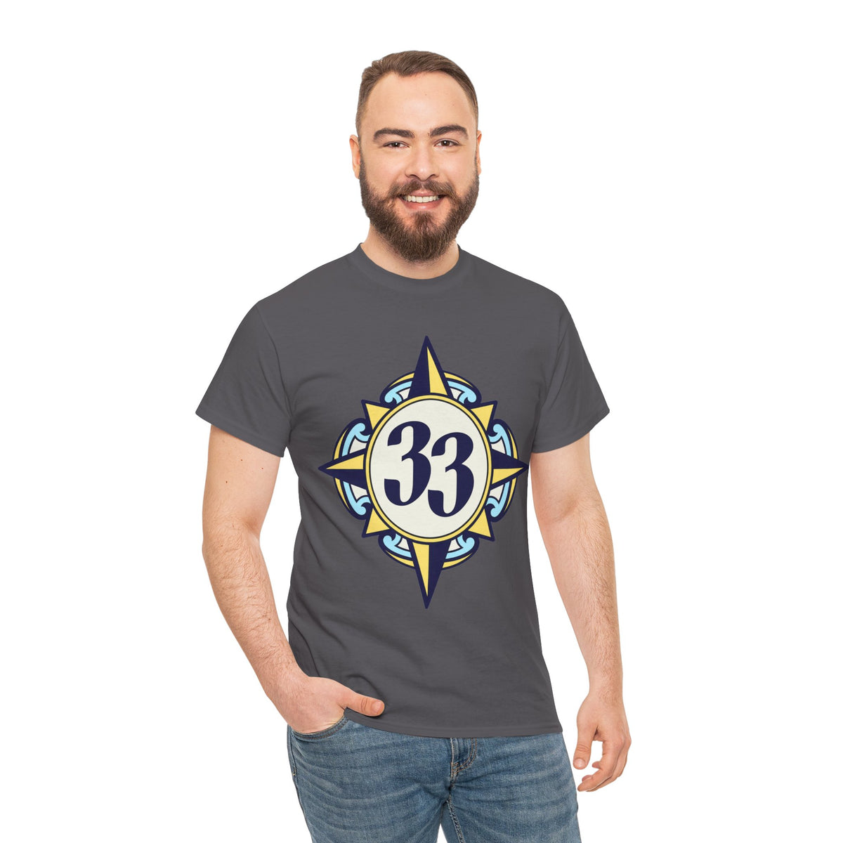 33 Compass Disney Inspired Tee - Nautical Retro Compass Graphic T-Shirt