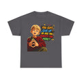Home Alone Inspired Graphic Tee — 'You Guys Give Up or Are You Thirsty for More?' Nostalgic Comic Boy T-Shirt