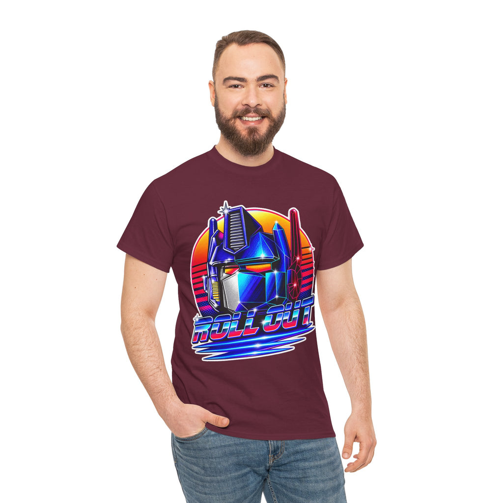 “Roll Out” Optimus-Inspired Graphic Transformers Cotton T-Shirt