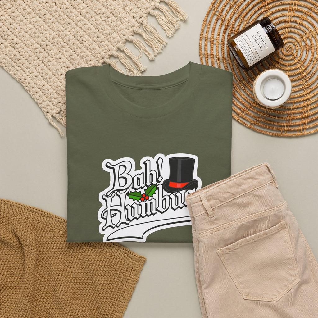 Bah Humbug Christmas Graphic Cotton T-Shirt / Tee