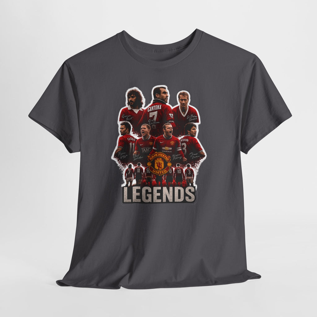 Manchester United Legends Football Team Tee — Retro Manchester United Players Graphic Shirt