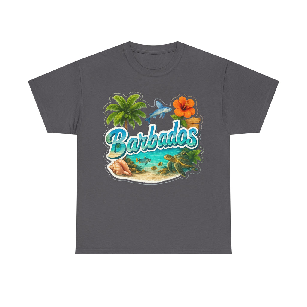 Barbados Beach Graphic Tee — Tropical Island Vacation T‑Shirt