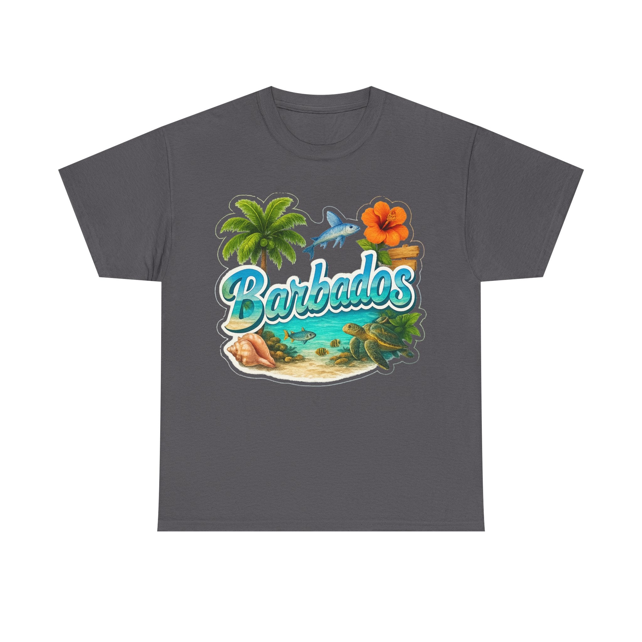 Barbados Beach Graphic Tee — Tropical Island Vacation T‑Shirt
