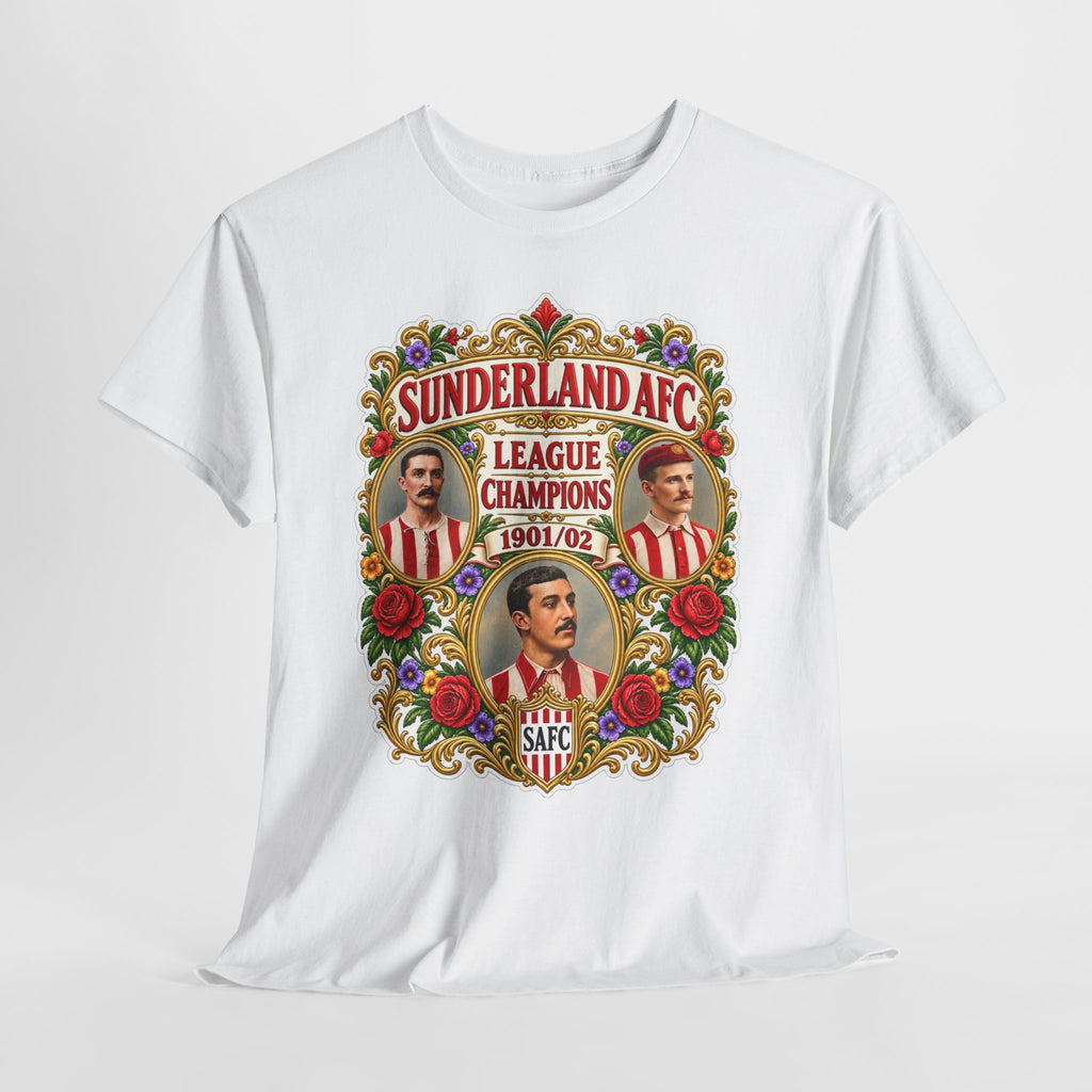 Sunderland AFC League Champions 1901-02 Cotton T-Shirt