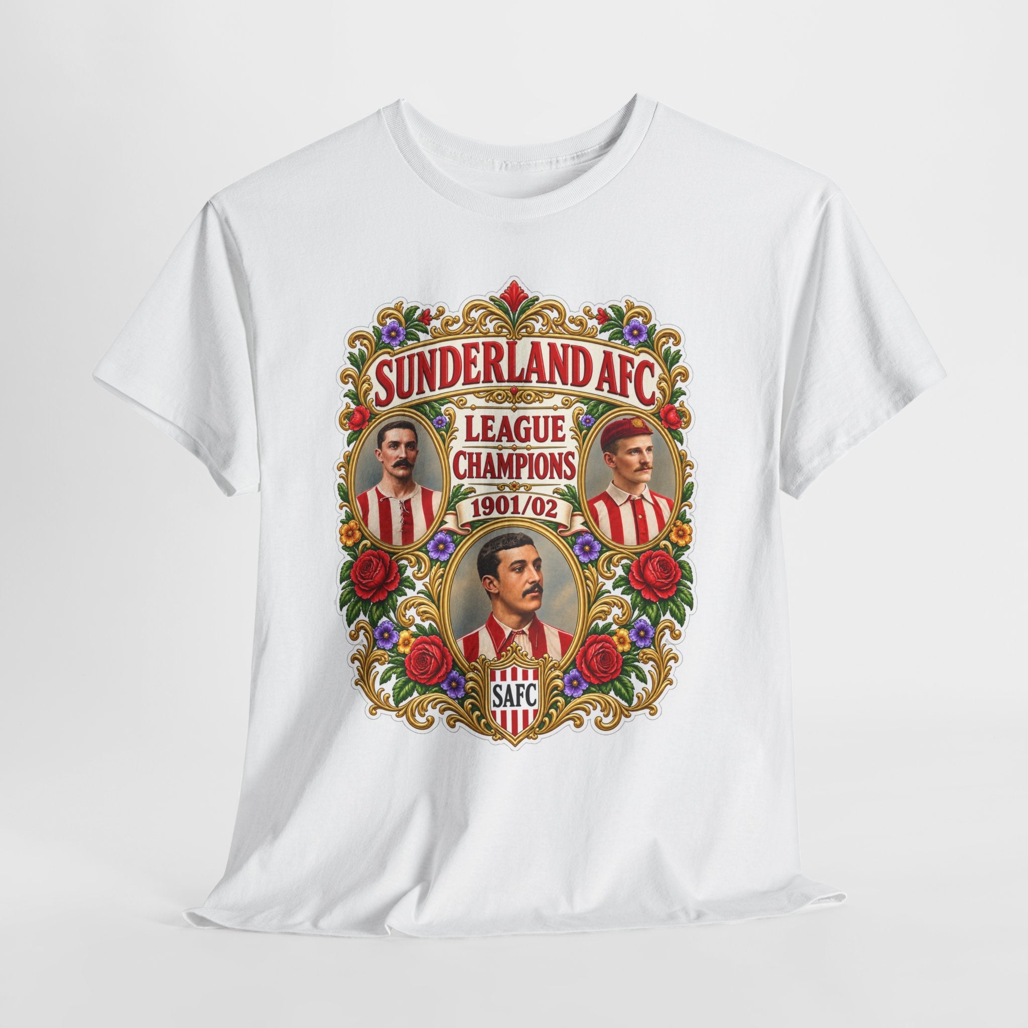 Sunderland AFC League Champions 1901-02 Cotton T-Shirt