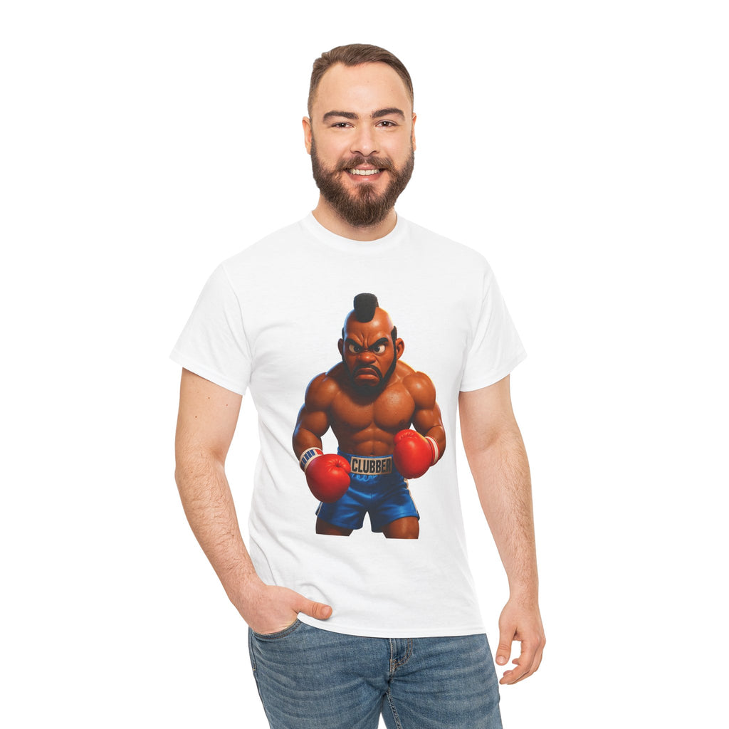 MR T Clubber Lang Boxer Character Tee — Tough Guy Cartoon Boxing T-Shirt