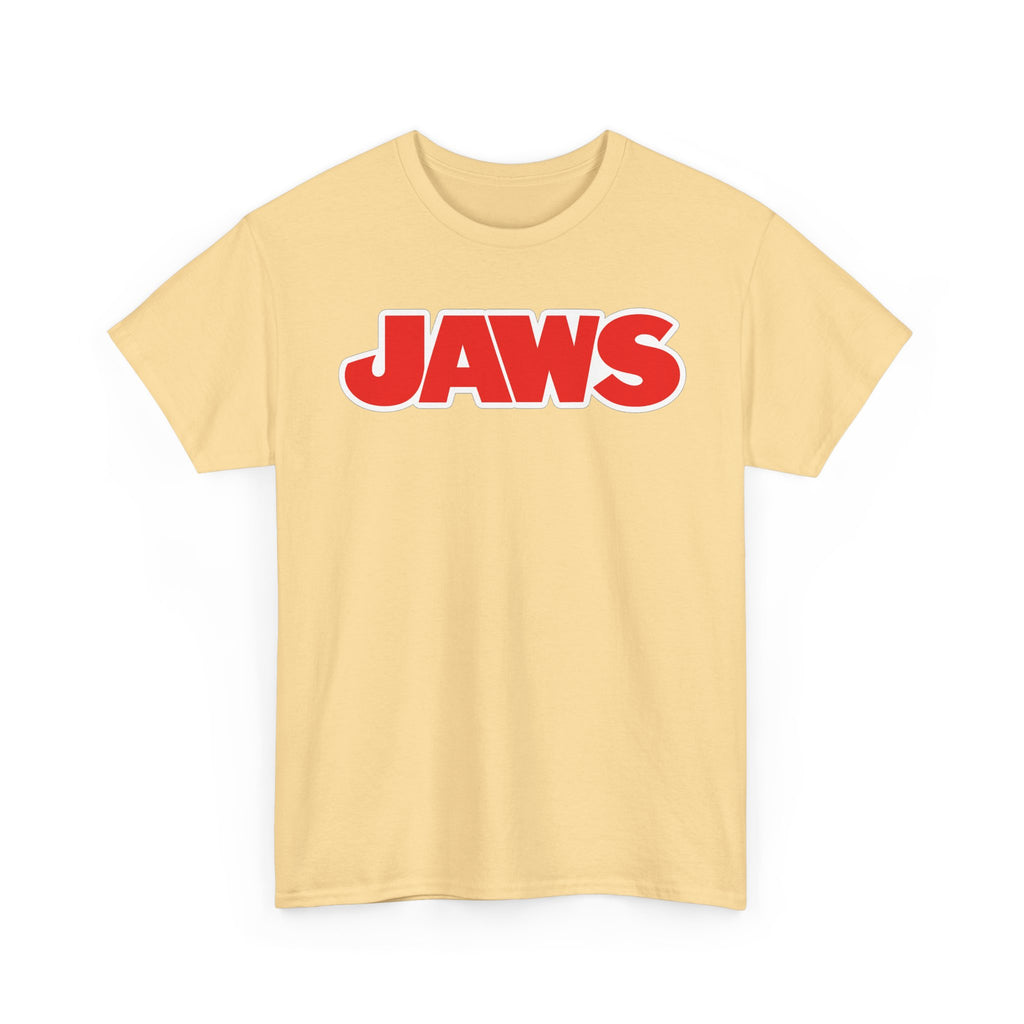 Jaws Logo Tee — Retro Red Movie Graphic T‑Shirt
