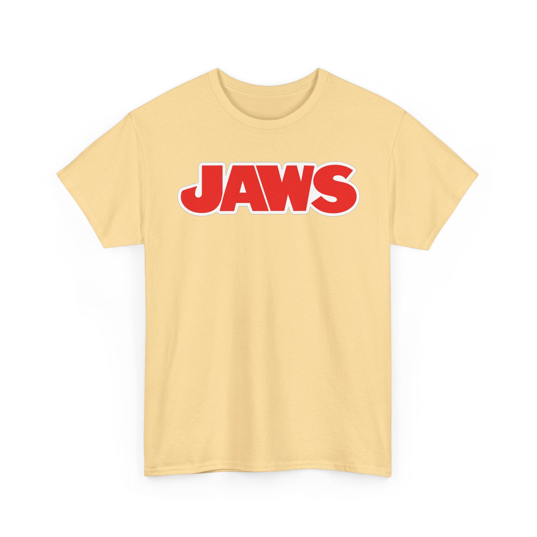 Jaws Logo Tee — Retro Red Movie Graphic T‑Shirt