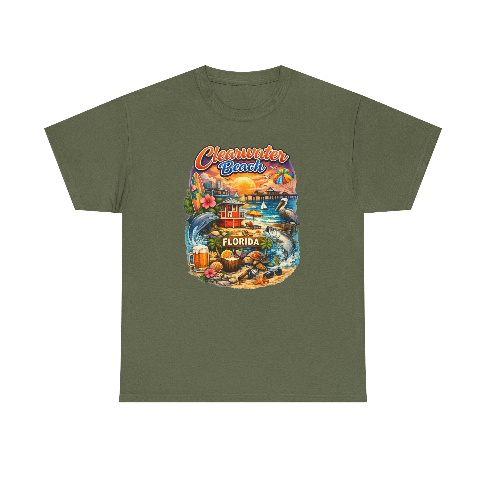 Clearwater Beach Florida Vintage Vacation T-Shirt