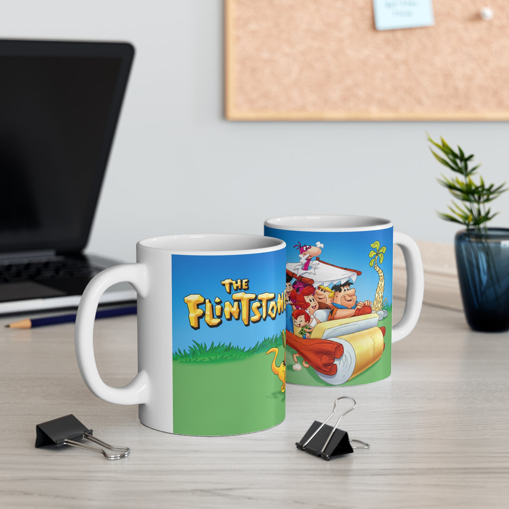 Flintstones Cartoon Ceramic Coffee Mug – Classic TV Family 11oz & 15oz