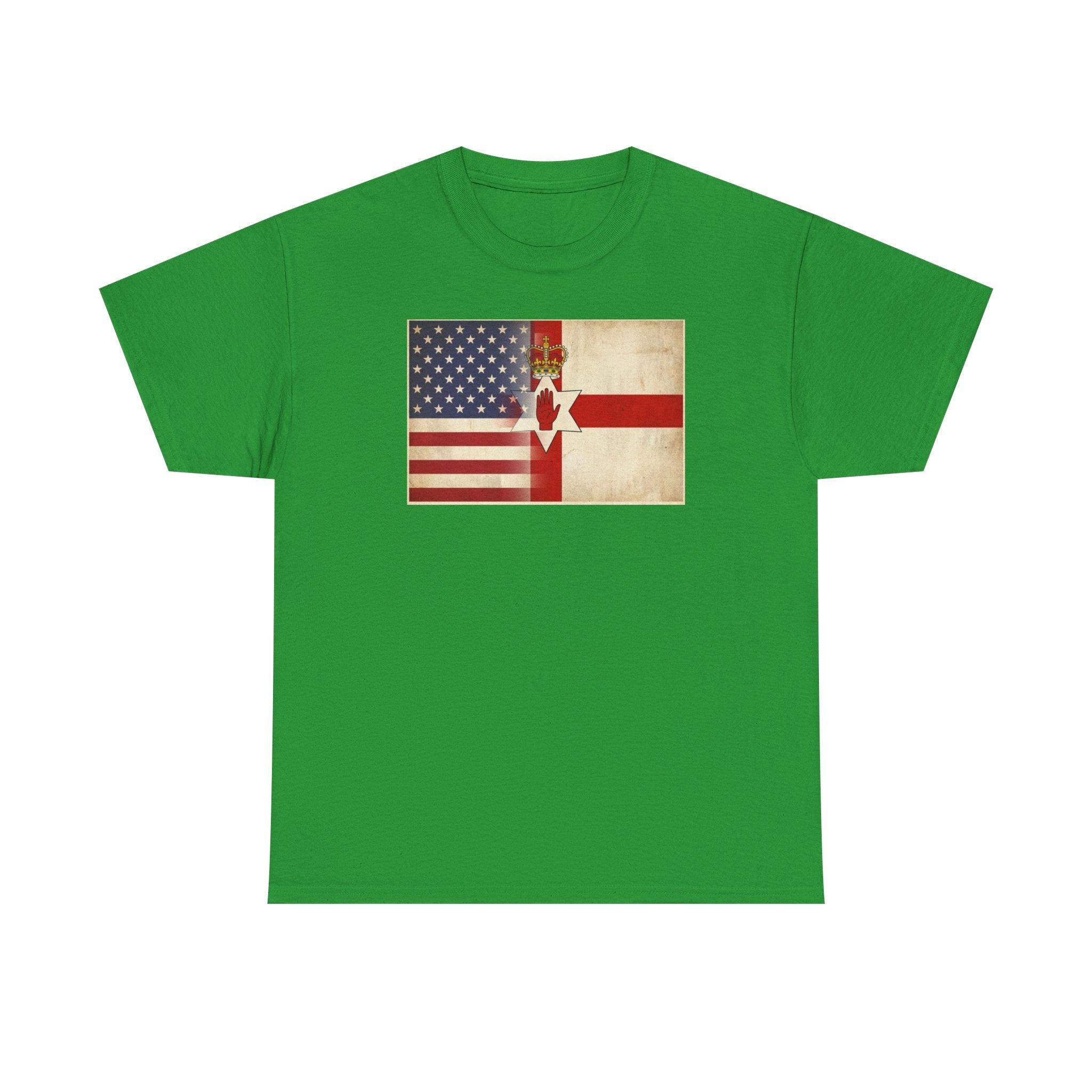 USA / Northern Ireland Flag T-Shirt – Vintage USA & Ulster Cross Tee