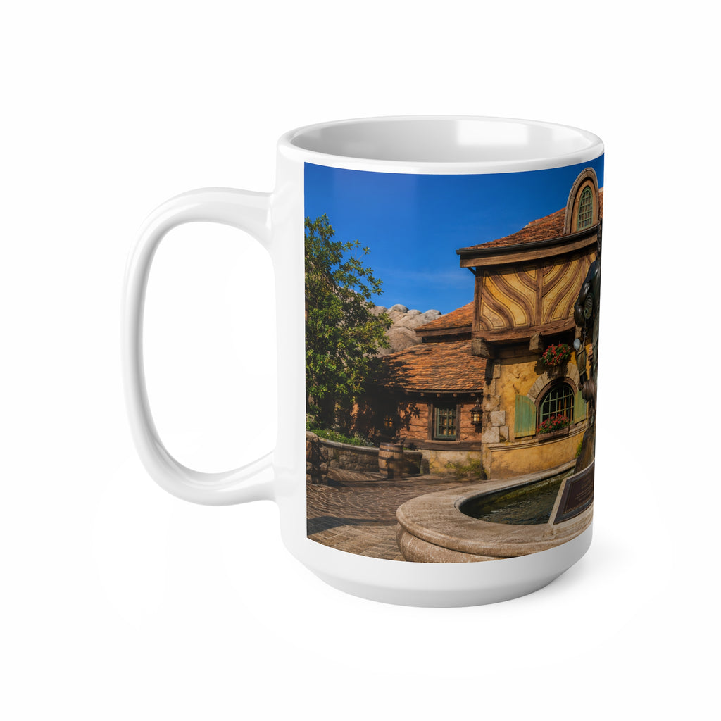 Gaston's Tavern Fountain Photo Mug — 11oz/15oz Ceramic Coffee Cup