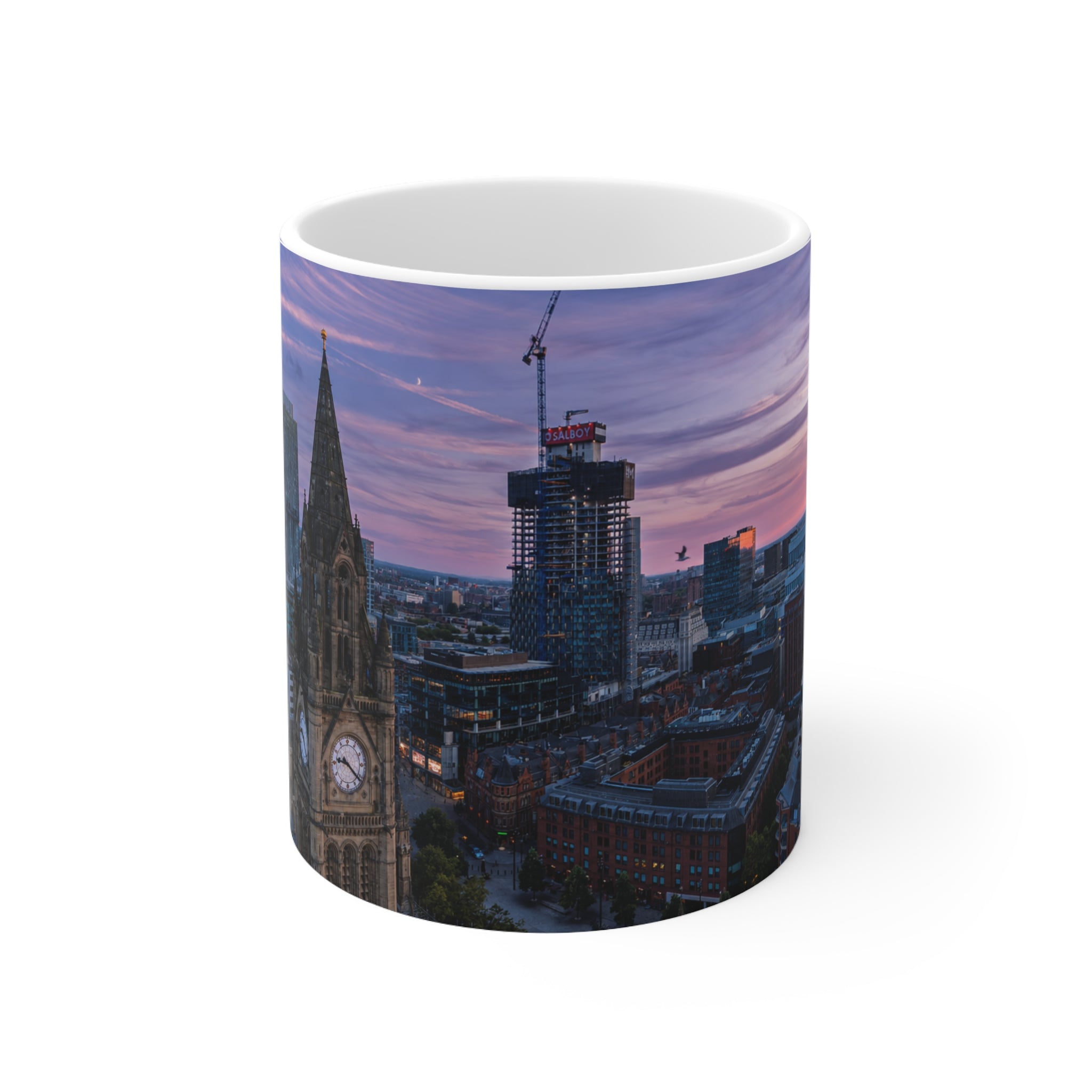 City Skyline Coffee Mug — Manchester Evening Skyline 11oz/15oz