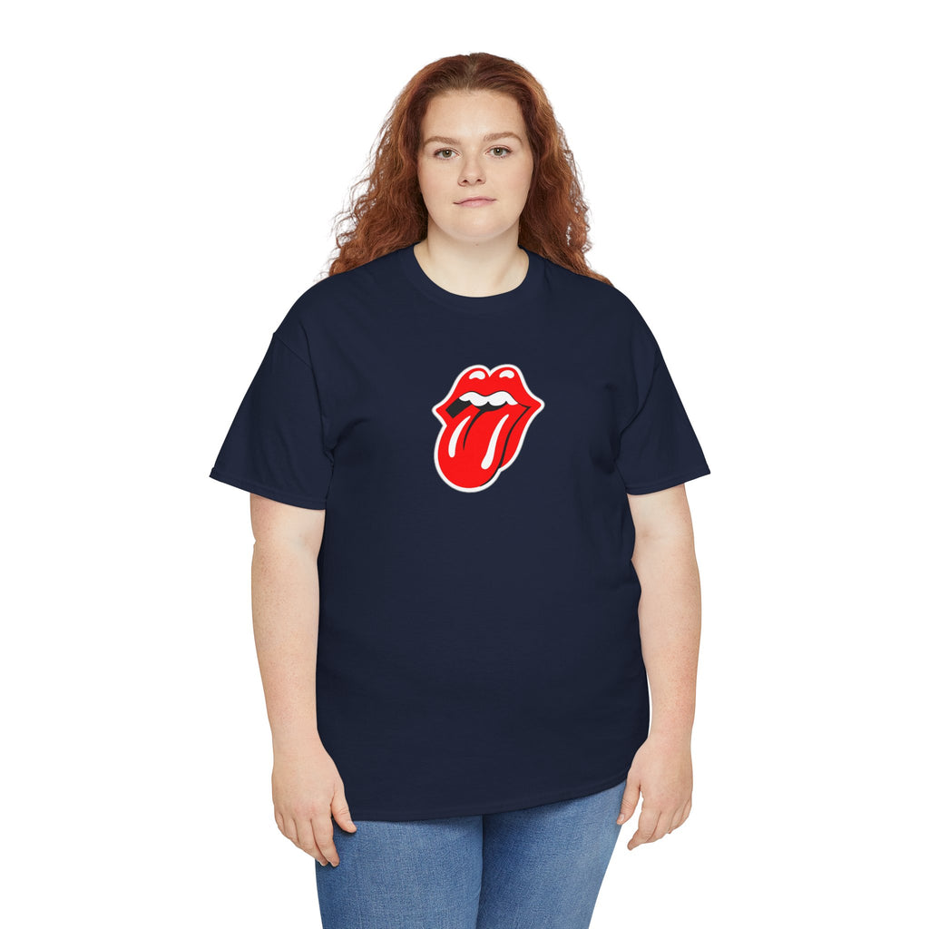 Rock Retro Red Tongue and Lips Graphic Tee