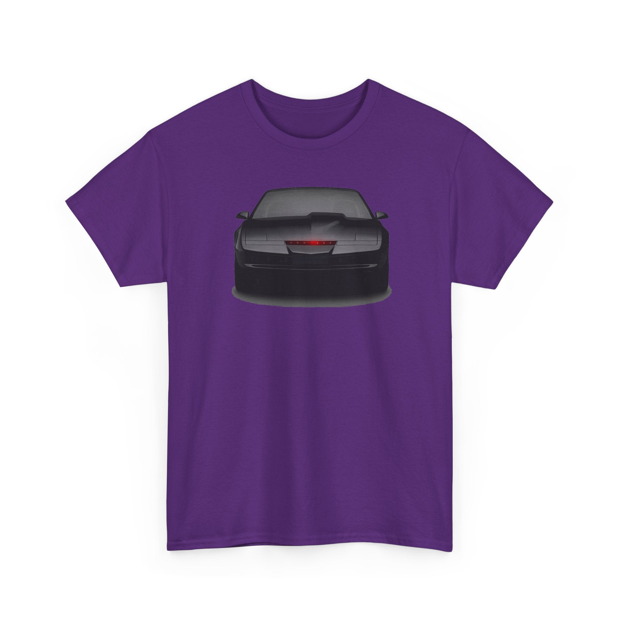 KITT-Inspired Retro Sports Car Tee — Front View Knight Rider Car Graphic Shirt