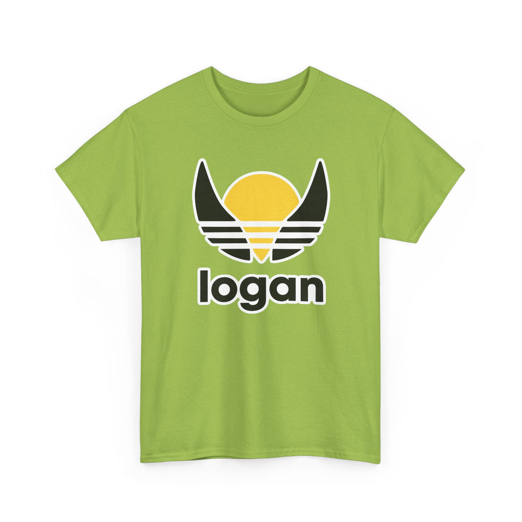 T‑Shirt — 'logan' Retro Sunrise Logo Cotton Tee
