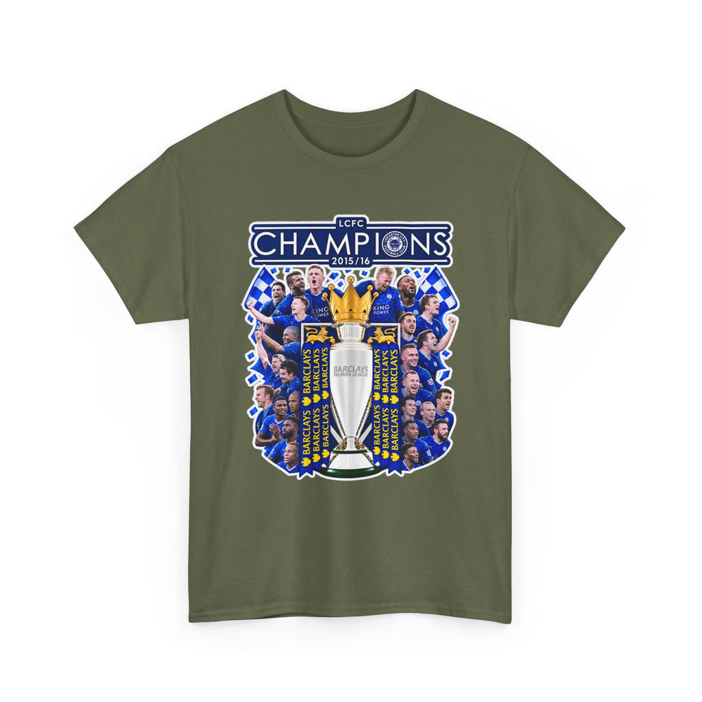 Leicester City 2015/2016 Champions Trophy Soccer T-Shirt — Team Victory Graphic Tee