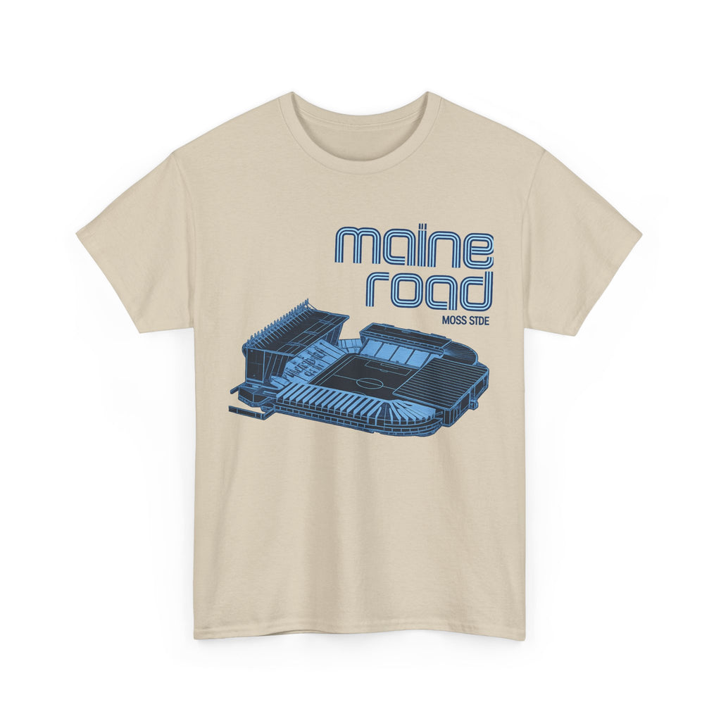 Maine Road Retro Stadium Tee — Vintage Football Arena Graphic Shirt