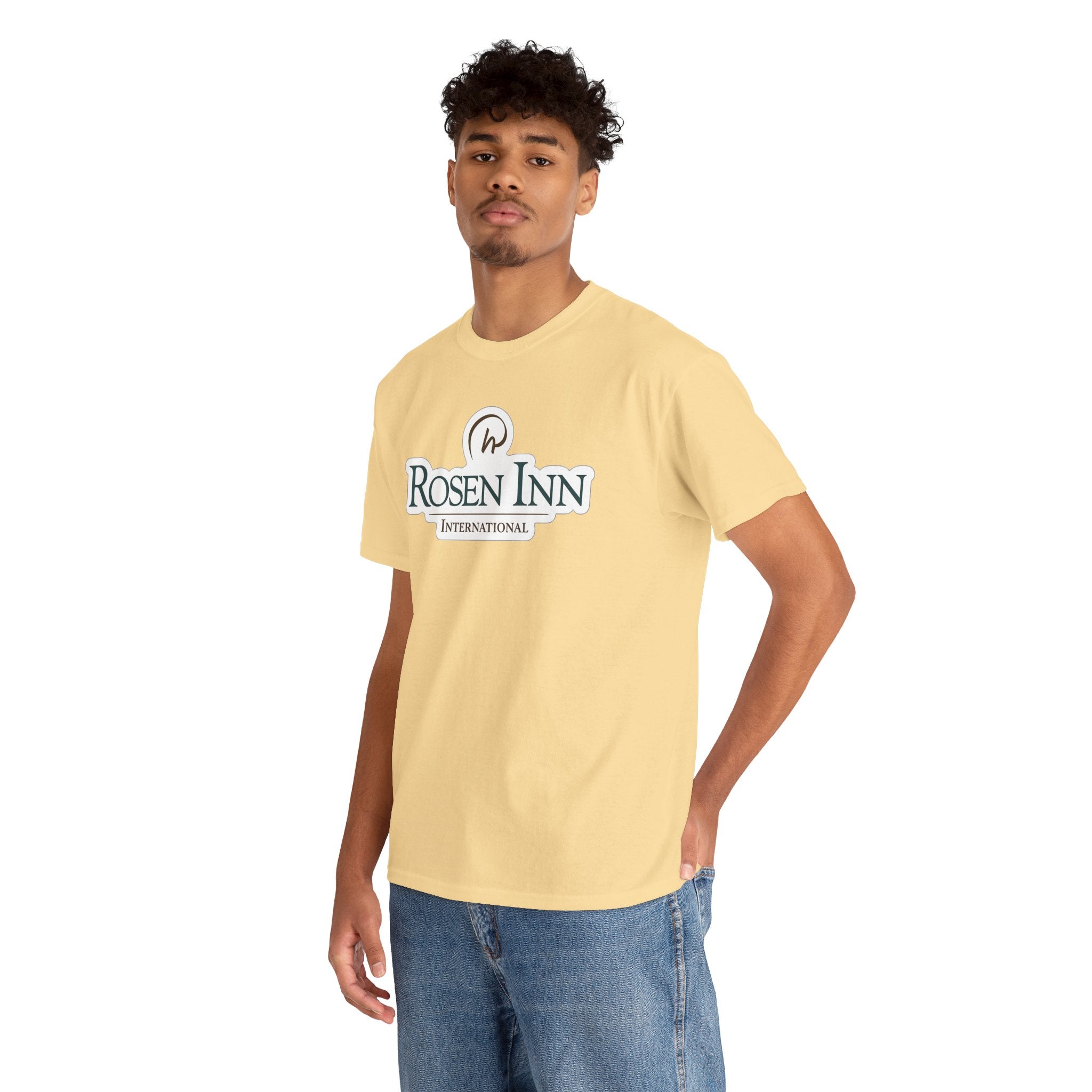 Rosen Inn International Inspired Logo Cotton T-Shirt Tee
