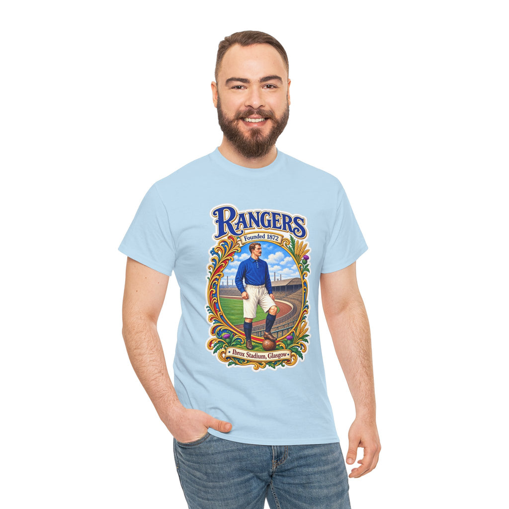 Rangers Retro Player Field Graphic Cotton T-Shirt