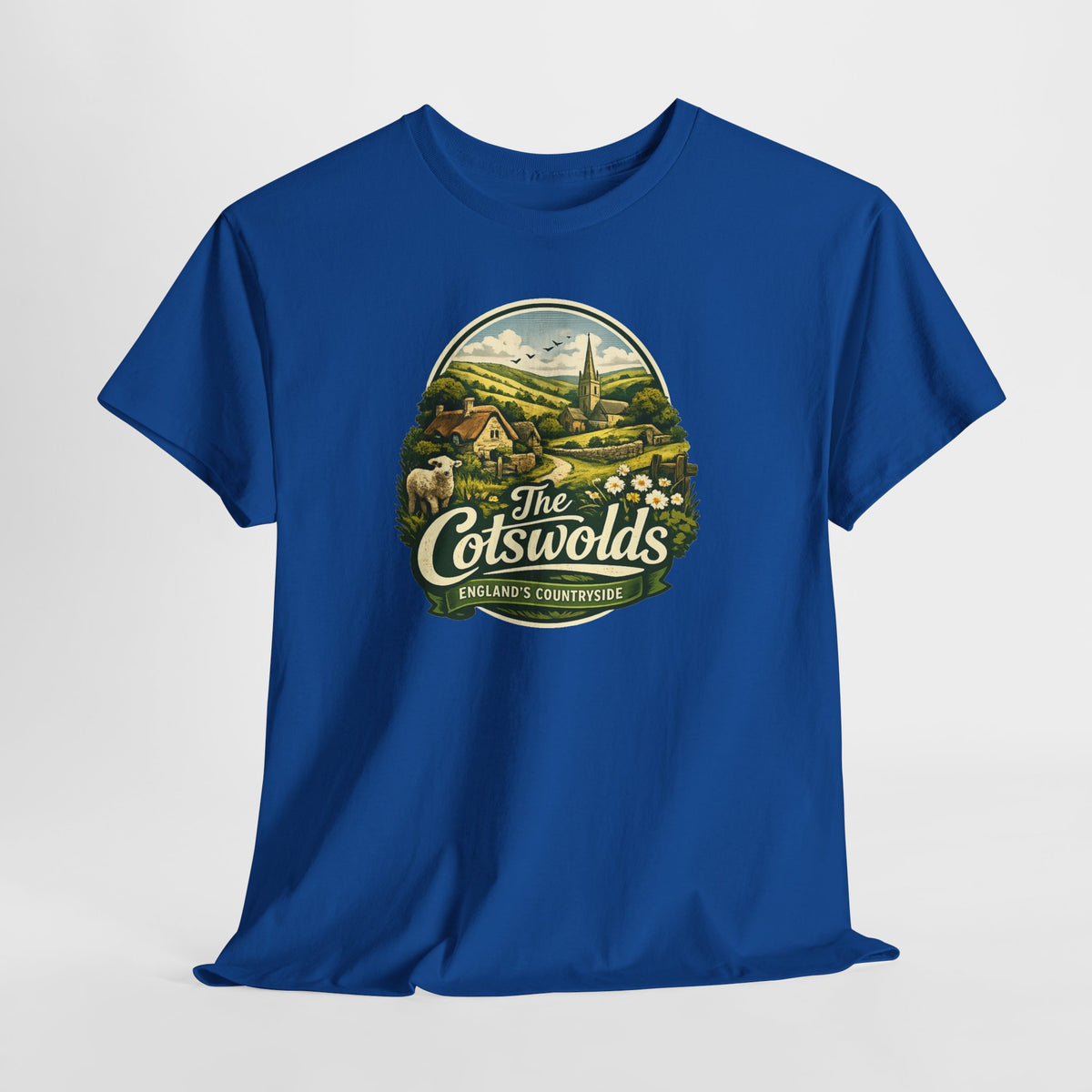 Cotswolds Vintage Landscape T‑Shirt — The Cotswolds Countryside Tee