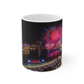 Singapore Night Skyline Coffee Mug — Marina Bay Fireworks 11oz/15oz