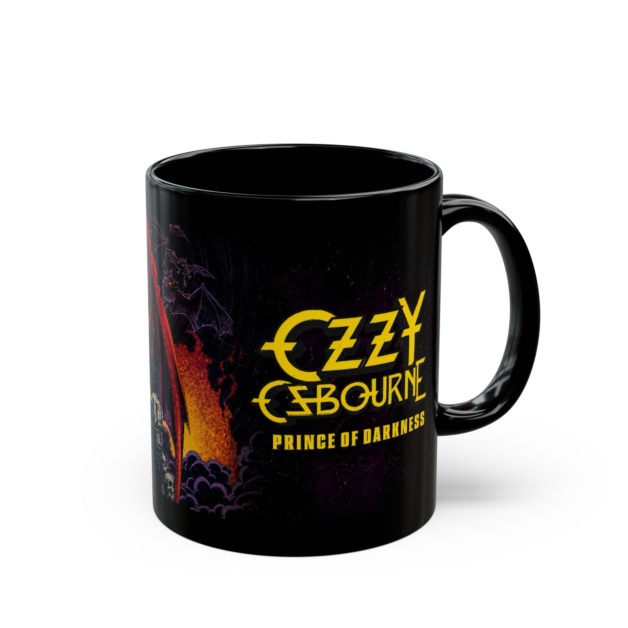 Ozzy Osbourne "Prince of Darkness" Black Mug — Rock Band Coffee Cup