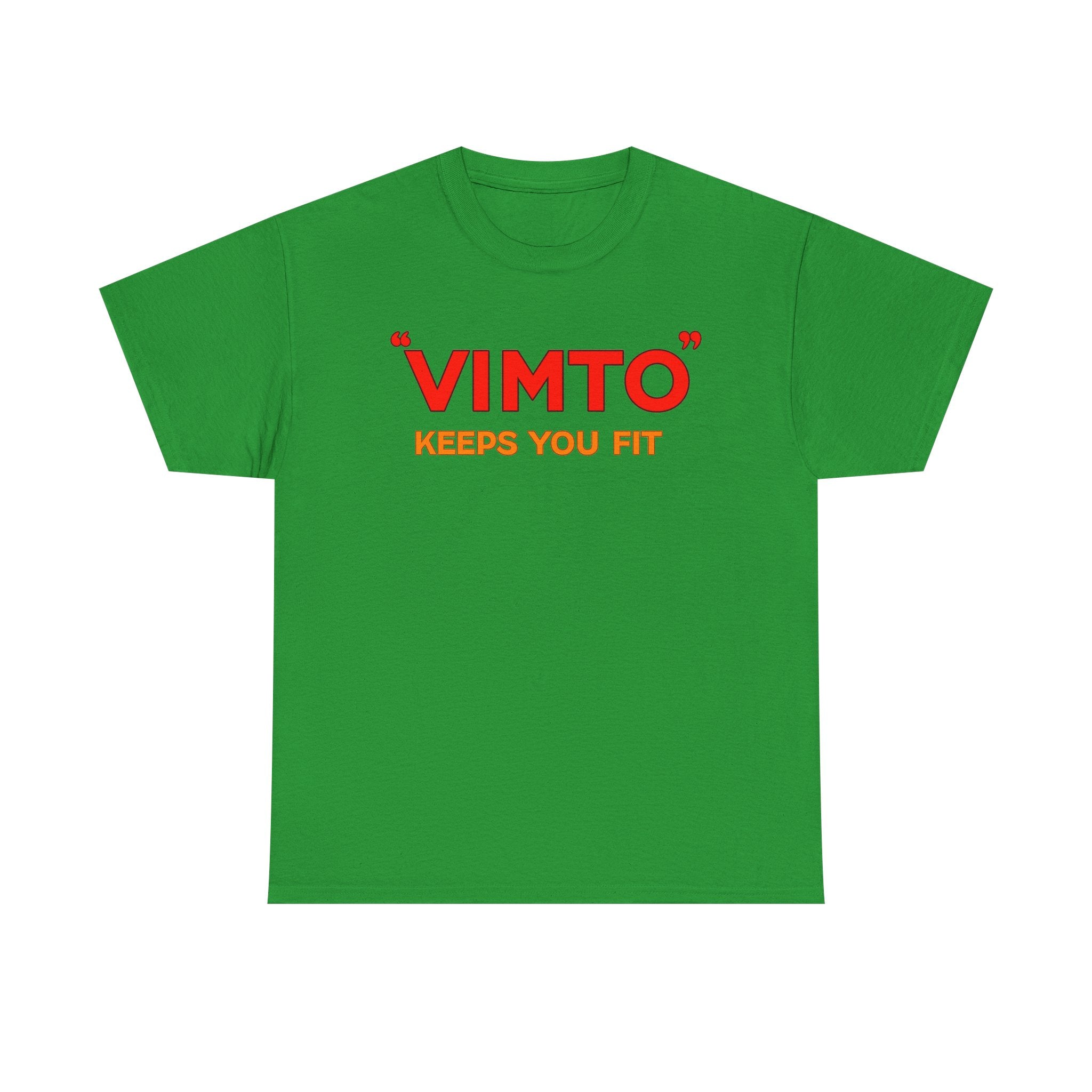 VIMTO "Keeps You Fit" Graphic Tee — Retro Beverage Logo T-Shirt