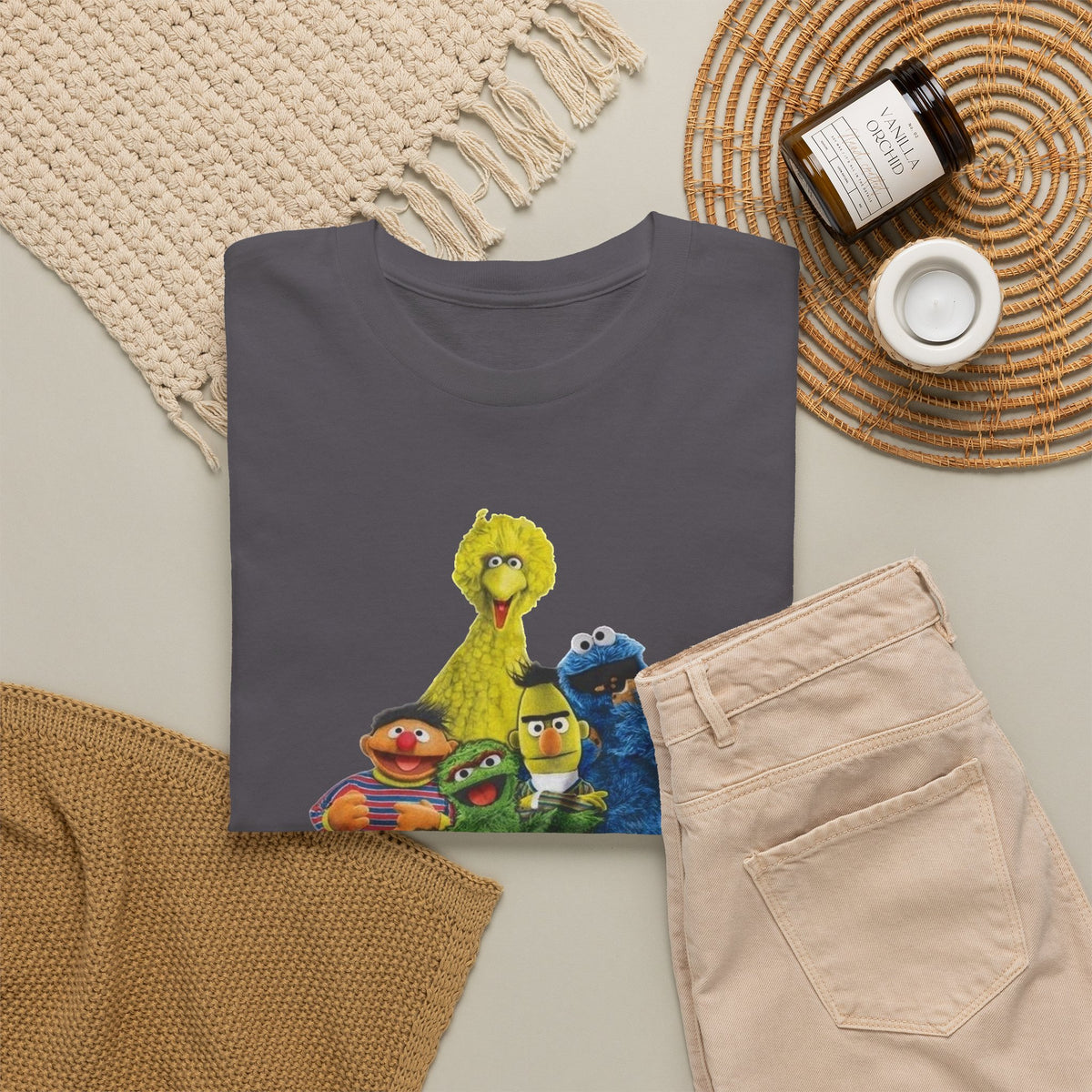 T-Shirt — "Straight Outta the Streets" Sesame Friends Graphic Tee