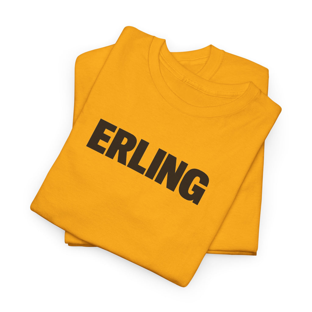 Erling Haaland Name Tee — Minimalist White Graphic T-Shirt