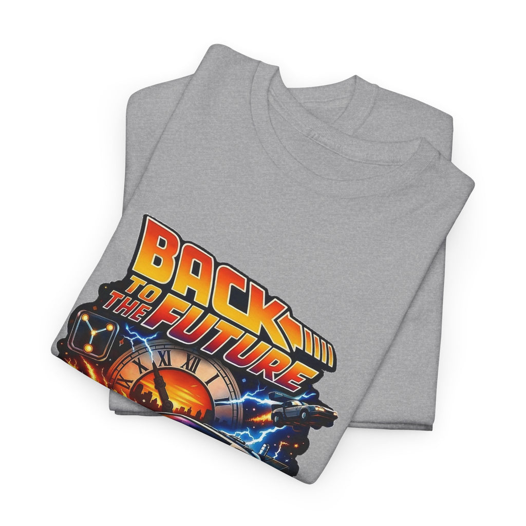Back to the Future Graphic Tee – Retro 1985 DeLorean Design