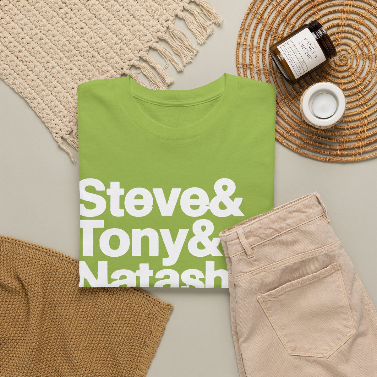 Avenger Names T-Shirt — Steve & Tony & Natasha & Bruce & Clint & Thor Tee