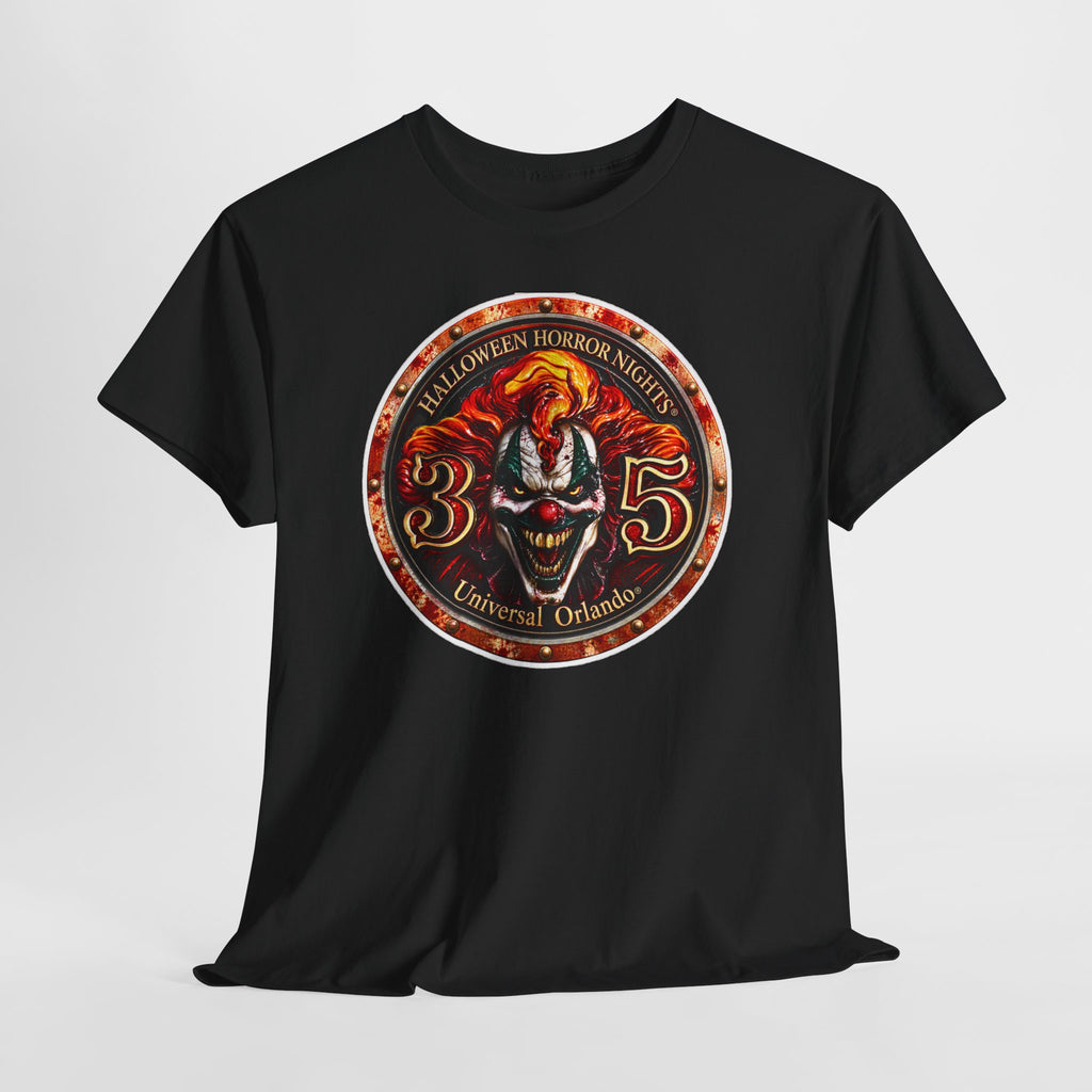 Halloween Horror Nights 35 Clown Inspired Cotton Tee — Universal Orlando Horror T‑Shirt