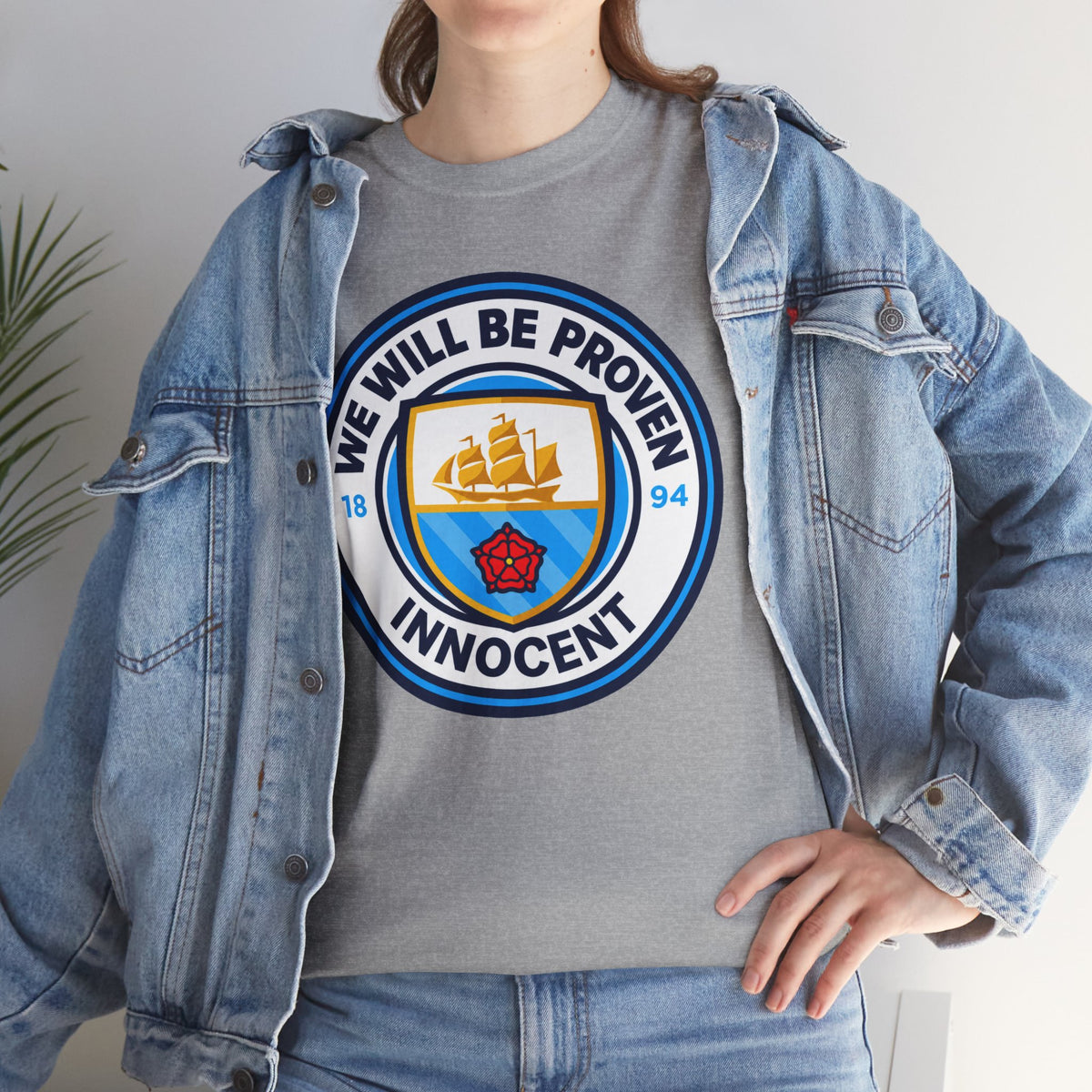 “We Will Be Proven Innocent” Justice Manchester City Cotton T-Shirt