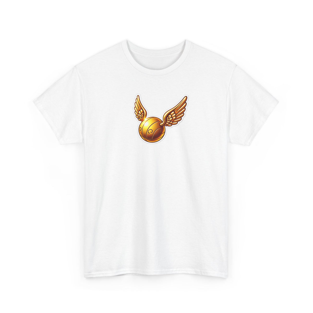Golden Snitch Cotton T‑Shirt — Quidditch Wizarding Fan Tee