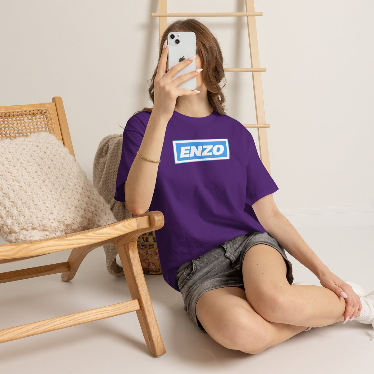 Enzo Man City Inspired Logo Tee — Classic Box-Logo Graphic T-Shirt