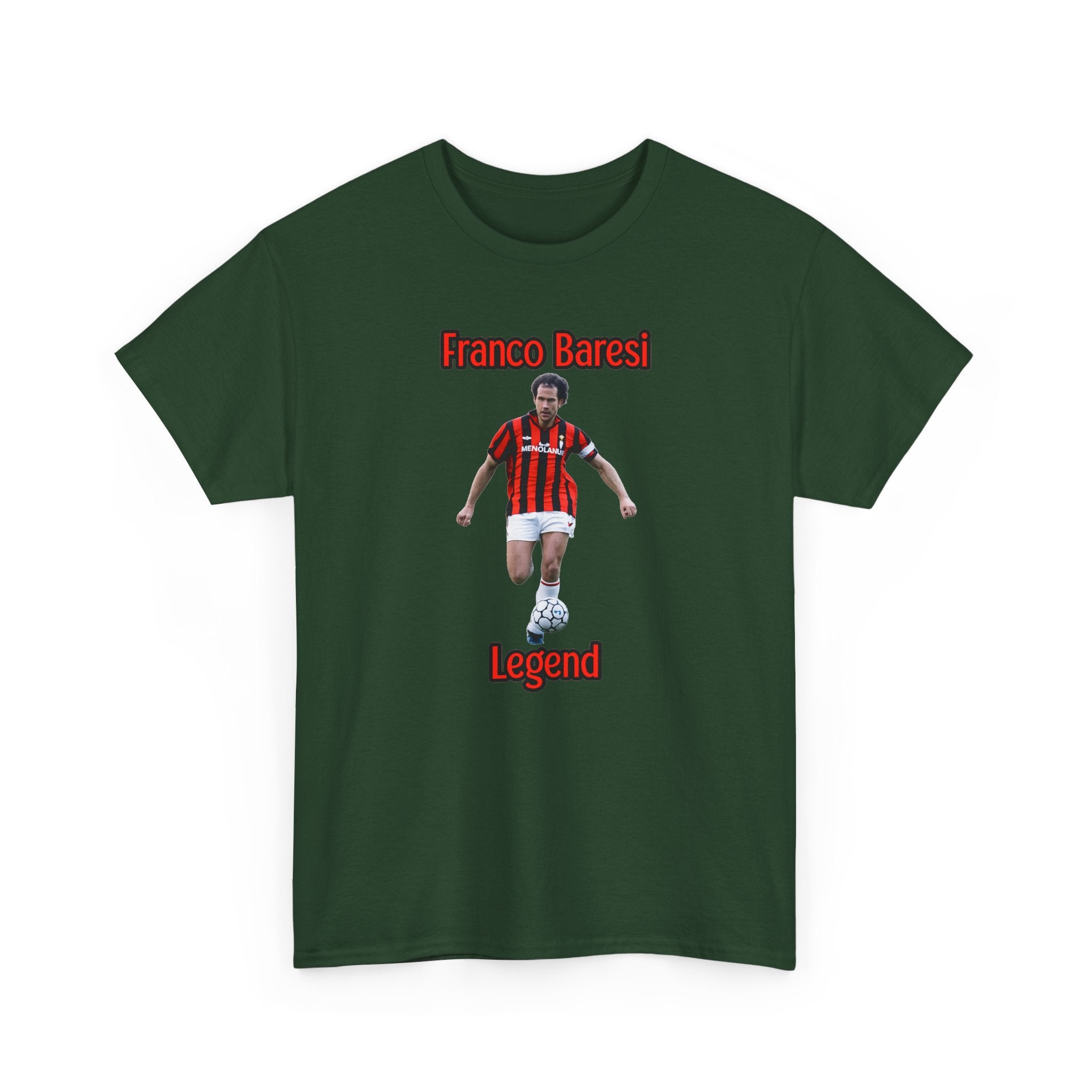 Franco Baresi Legend Tee — AC Milan Retro Soccer Graphic T-Shirt