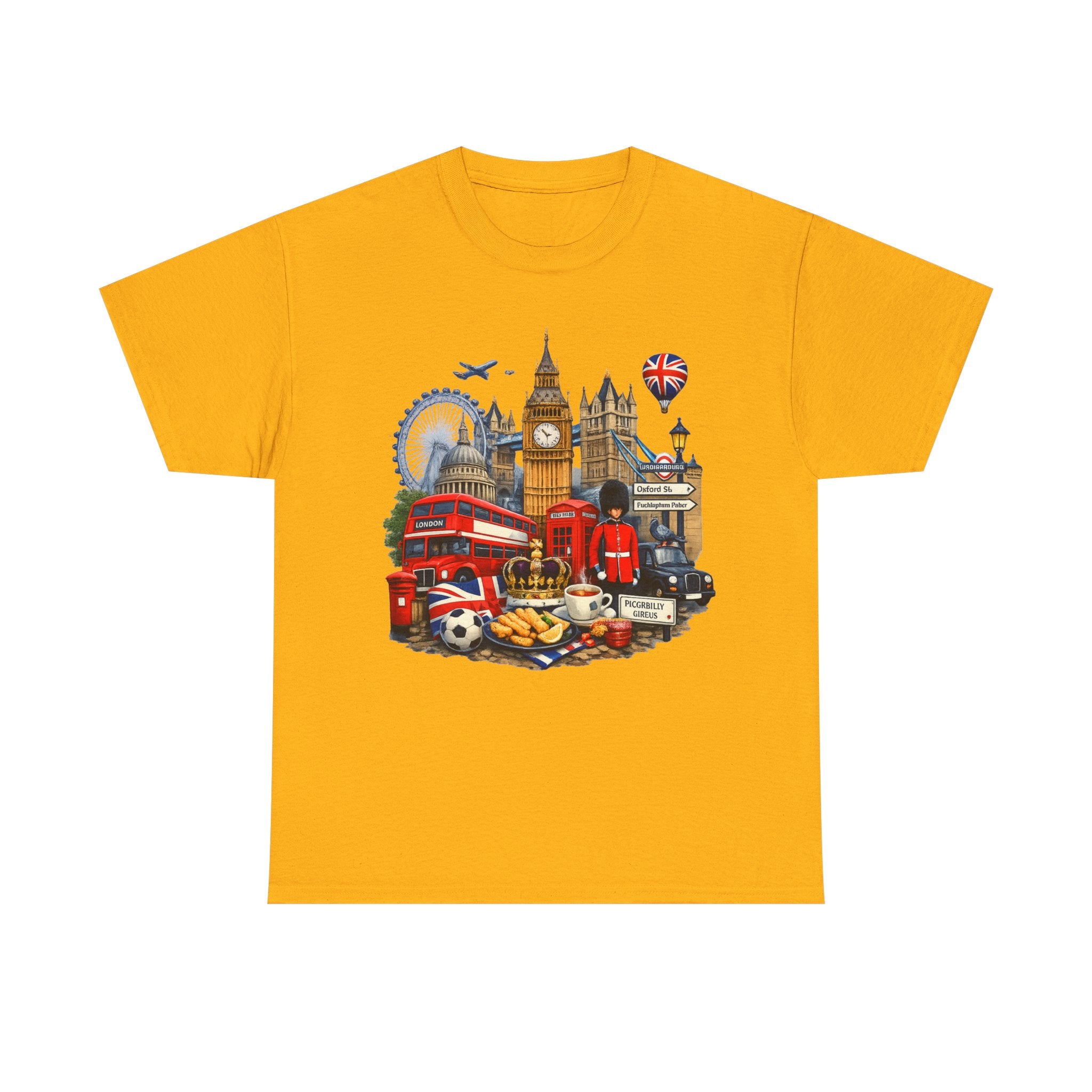 London Landmarks T‑Shirt — British Icons Collage Tee